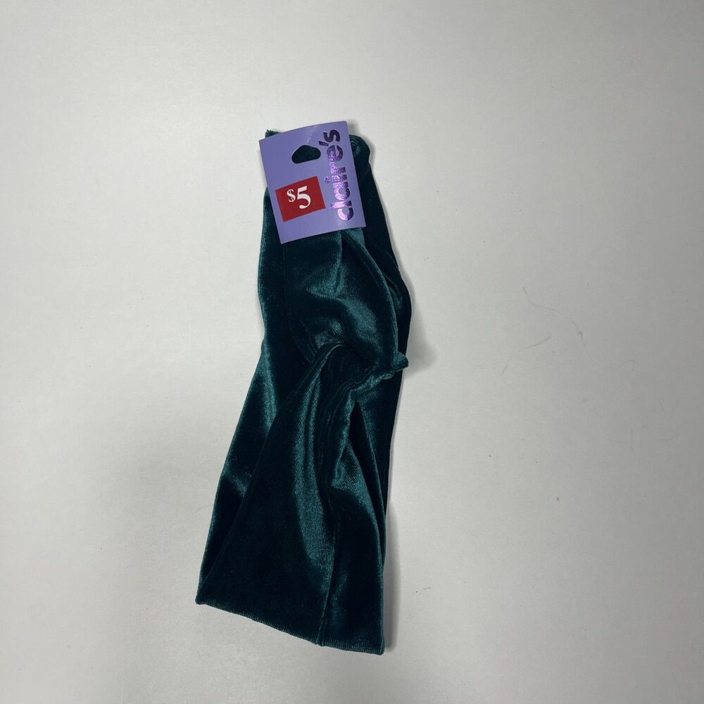 Green Velvet Twist Headband for Women ,stretchy From Claire’s